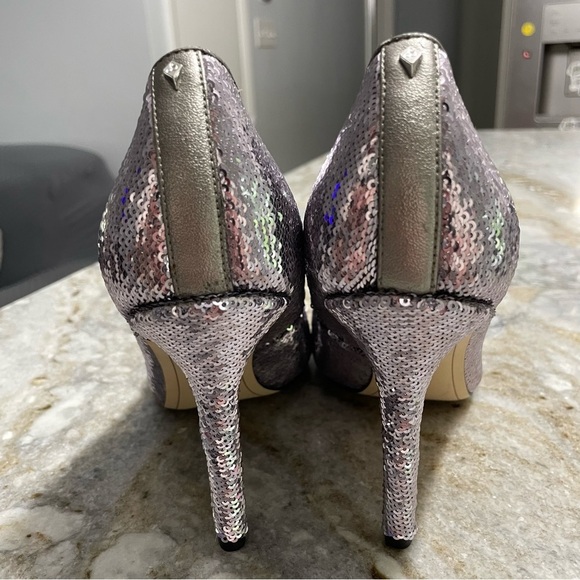 Sam Edelman Women's Hazel Pointy Toe Metallic Sequin Pumps Shoes Size 8 - Picture 8 of 11